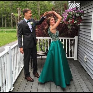 Mori Lee by Madeline Gardner Prom Dress Jade sz 0